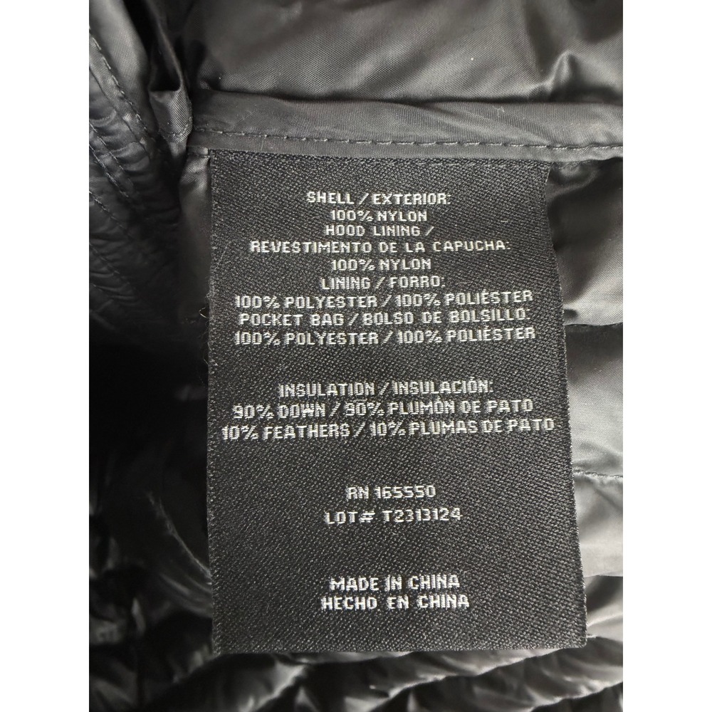 32 Degrees Heat Jacket Womens XS Black Ultra Light Packable Down Hooded NWT - Picture 7 of 7